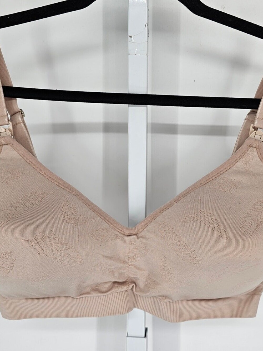 Jessica Simpson Womens Sz 1X Lightly Lined Nursing Bra Beige